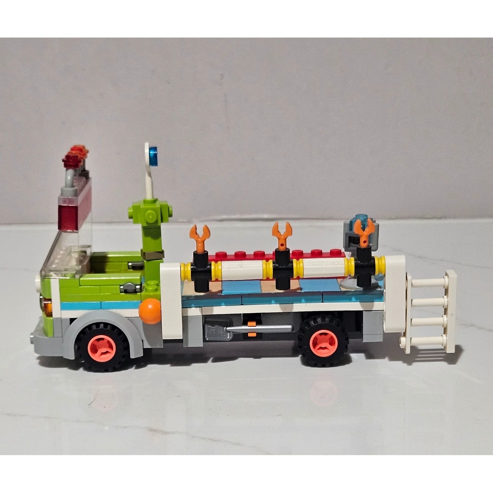 Vintage LEGO Custom Fire Truck City Vehicle Green Blue White